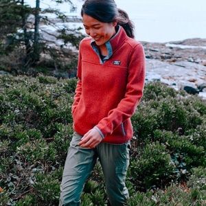 L.L. Bean Snap Button Knit Pullover